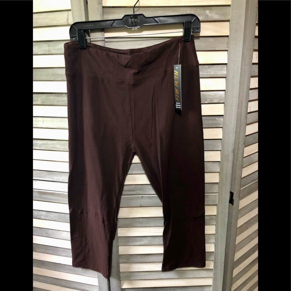 Dark Brown Capri Leggings
